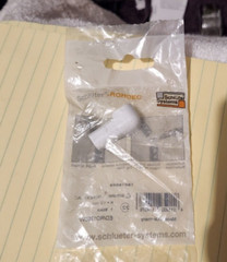 Schluter RONDEC – 1/2″ Outside Corner – Bright White – (ED/RO125BW) Qty 3