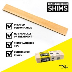 Nelson CSH12/42/12/48B Easy to Cut Contractor Shims 12 in. (Pack of 12)