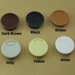 50/53/60/80mm PC Computer Desk Plastic Grommet Table Cable Tidy Wire Hole Cover