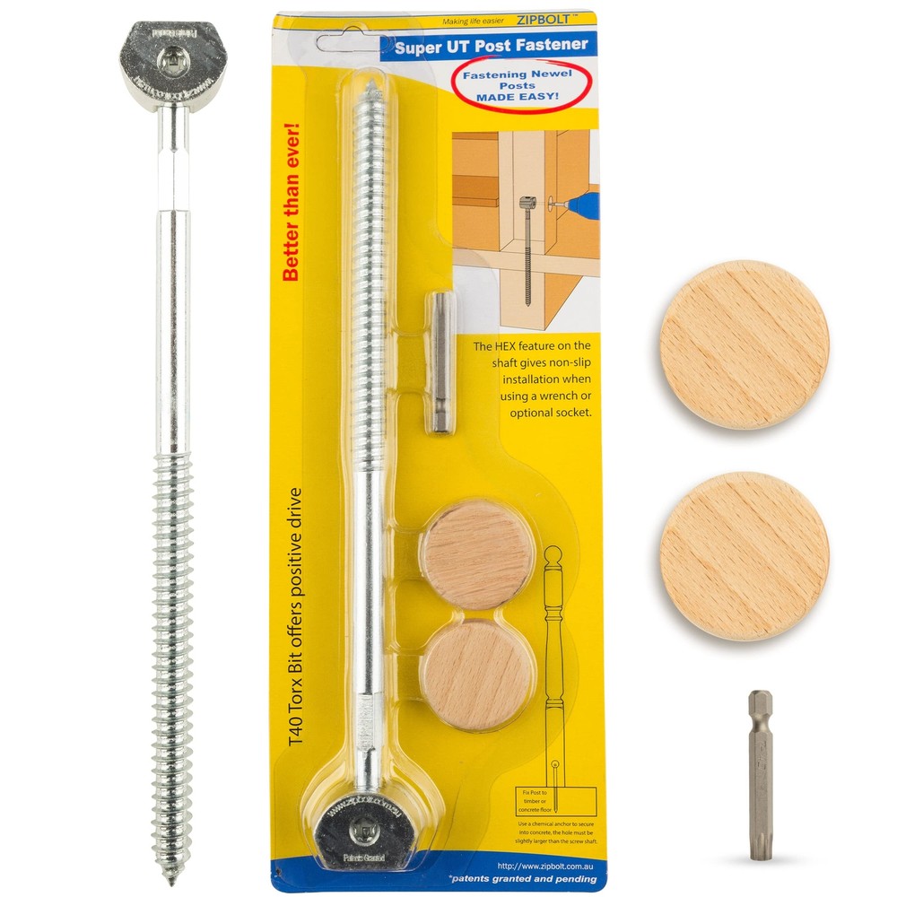14.110 Super Ut Newel Post Fastener ” Quick And Easy Wrenchfree Installation Of