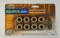 The Original Slipstick 1″ Slider Foot – Caramel Set of 8 NEW Sealed