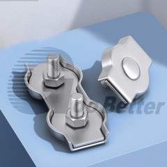 Simplex Duplex Wire Rope Clamps Thimble Clips 2mm-10mm 304 A2 Stainless Steel