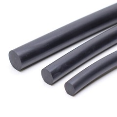 Nitrile Rubber Seal Strip, Round Solid Weather Stripping for Reduce Noise, Shock