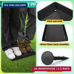 2 Pack Splash Blocks for Gutters Downspouts, 12″ Extra-Wide Rain Gutter Downspou