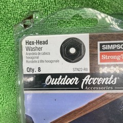 PACK 8 Simpson Strong Tie STN22-R8 Hex-Head Washer for Exterior Use