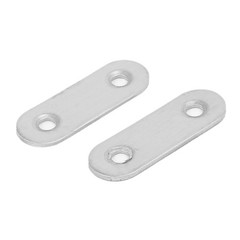 45mm Length Flat Metal Repair Mending Fixing Plate Brackets Support 4pcs