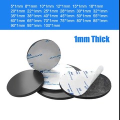 Thickness 1mm Self Adhesive Backed Rubber Pads Disc Sheet Sealing Cushioning