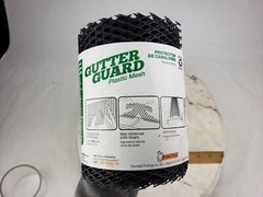 2x Thermwell Frost King 6″ x 20 Ft Black Plastic Gutter Guard VX620 – Strip Mesh