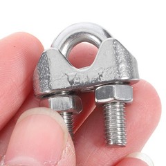20 Pcs Cable Jacket Set Wire Rope Clip Clamp Steel Clips Small Clamps