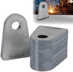 Weld on Tabs, 1/2″ Hole Weld Tabs, Steel Sho Color: Flat Bottom Mount Uncoated