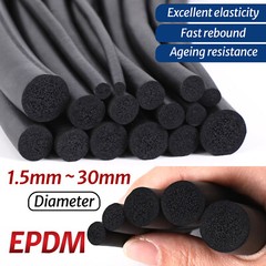 Expanded Neoprene Cord Rubber Sponge Seal 2mm 3mm 4mm 5mm 6mm 8mm 10mm 12mm 16mm