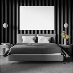 94 In. X 6 in X 0.5 In. Solid Wood Wall 7 Grid Cladding Siding Board in Black Co