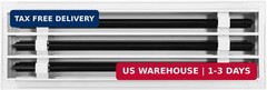 BUILDMART – 18×6 Modern AC Vent Cover – Decorative White Aluminum Air Vent – Sta