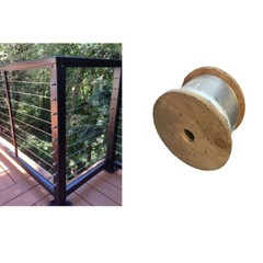 1000 Ft 1/4″ 7×19 Cable Rail Wire Stainless Steel 316 Extra Corrosive Resistance