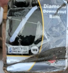 (LOT OF 100) Spectra Metal DPBRTW Universal White Diamond Downspout Band New