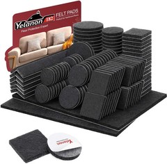 Yelanon Felt Furniture Pads -182 Pcs Premium Felt Pads For Chair Legs Furniture