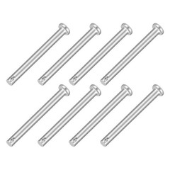 uxcell 8Pcs 3/16″ x 2″ Single Hole Clevis Pins, 304 Stainless Steel Flat Head Cl