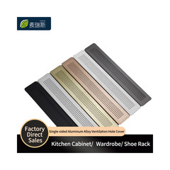 Aluminium Air Vent Grille Furniture Cabinet Metal Vent Cover Single Sided