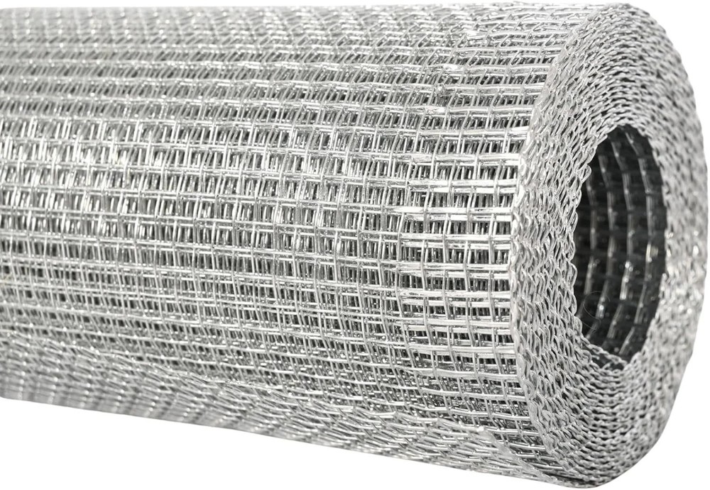 16in x 20ft-Galvanized Hardware Cloth 1/8 Inch Wire Mesh Roll – Ideal for Garden