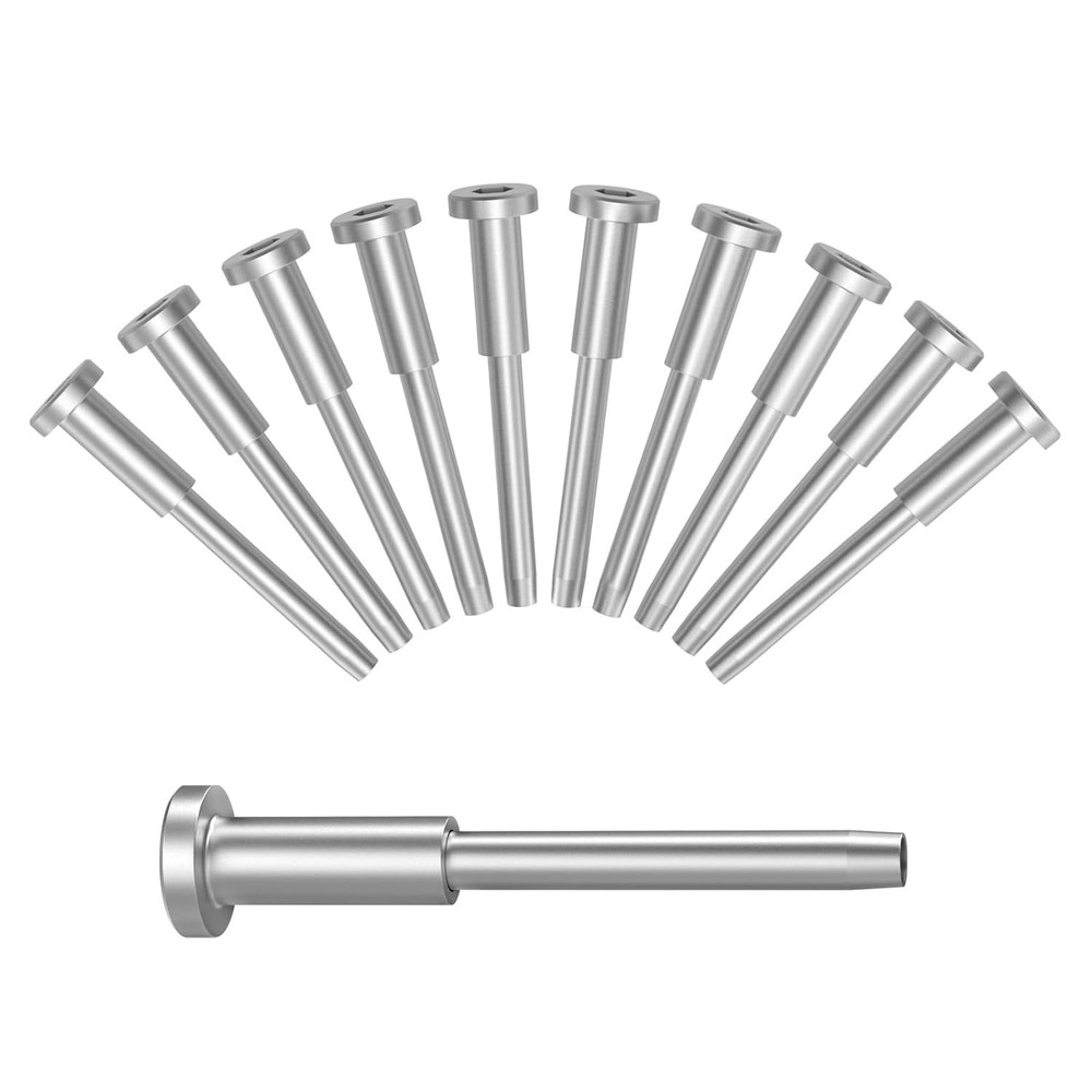 10 Pack Invisible Cable Railing Kit T316 Stainless Steel 1/8 Inch for Wood