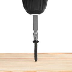 MewuDecor #8 x 3/8″ Pan Head Self Tapping Screws Sheet Metal x 3/8″, Black