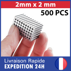 500x Small Neodymium Magnet 2x2mm Round Powerful Neodymium Magnet 2mm x 2mm…