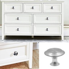 Biaungdo 15 Pack 1Inch Flat Black Kitchen Cabinet Knobs Drawer Dresser