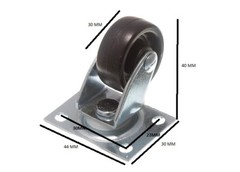 Castors Single Wheel Swivel Plate Fix 1 1/4 Inch 30mm Pack Of 100