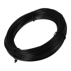 1 Roll Black Coated Stainless Steel Wire Rope Heavy Duty Cable Strand Indoor
