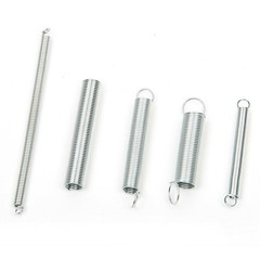 200Pcs Spring Assortment Galvanized Spiral Extension Springs Silver Durable Set