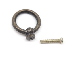 binifiMux 8pcs Vintage Drop Ring Knobs Pulls for Dresser Drawer, Bronze