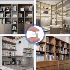 20Pcs 3/16 Inch Clear Plastic Shelf Support Pegs for Wood Shelving