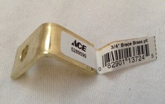 Lot Of 25 NEW Brass Plated 3/4″ inch Corner Brace ~ US Seller
