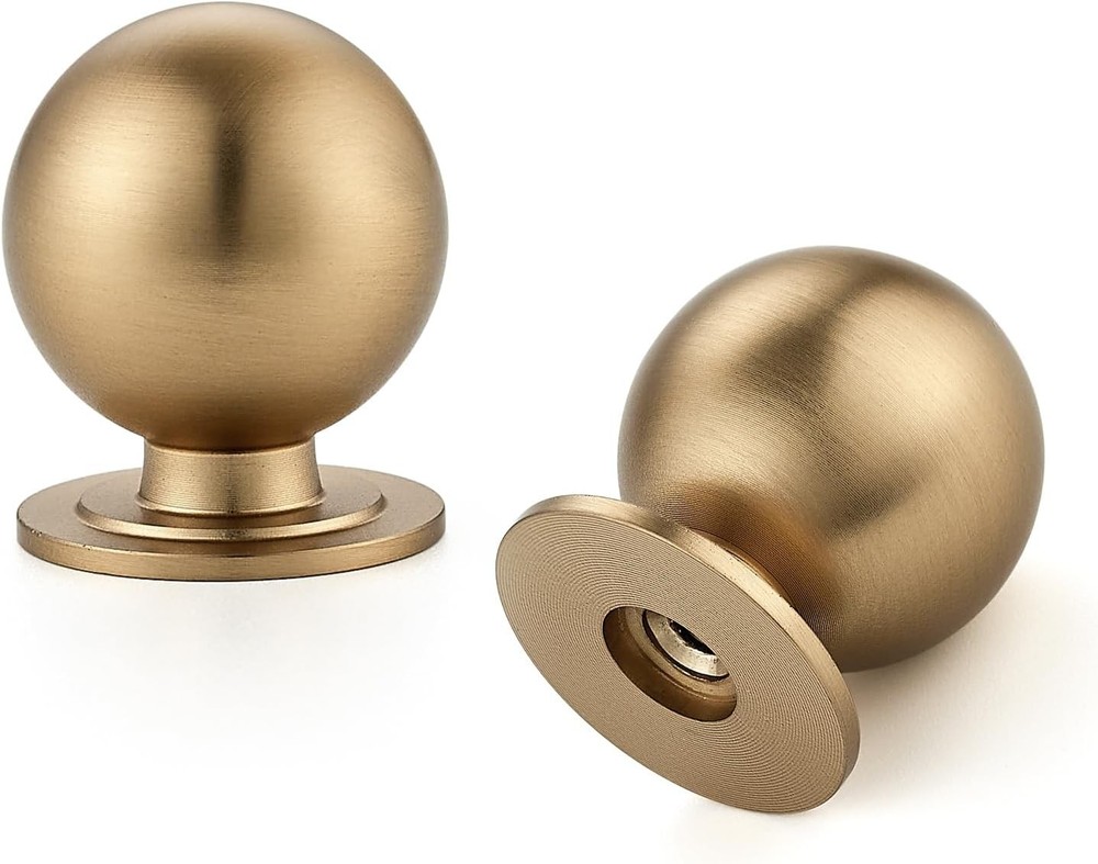12 Pack Champagne Bronze Cabinet Knobs, Round Dresser