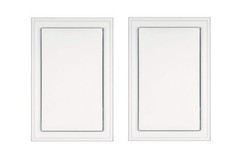 Builders Edge 130120001001 Mounting Block, White, 2 Pack
