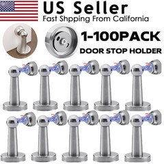Stainless Steel Magnetic Door Stop Home Door Holder Stopper Wall Floor Mount Lot