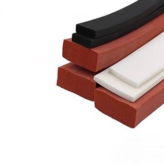 Silicone Foam Seal Strip Sponge Flat Square Strip Non-slip Collision Prevention