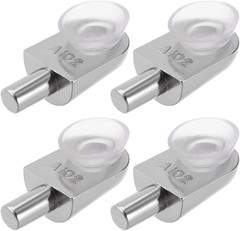 Shelf Support Pegs 4Pcs Glass Shelf Pins Bracket Zinc Alloy Nail Polished Rod Jo