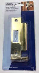 First Watch Large Lip Strike 1035 Polished Brass – Fits Standard Door Sizes