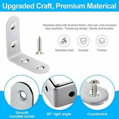 Lot Heavy Duty L Shaped Corner Brace Right Angle Bracket With Screws 40mm x 40mm
