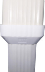 3X4 to 2X3 Gutter Downspout, Downspout to Downspout Adapter (White 2 Pack)