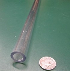 Kmac Polycarbonate Round Clear Tube / Tubing .750″ x .500″ (3/4″ x 1/2″)