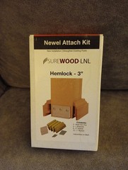 Newel Attach Kit Hemlock 3” Surewood LNL Building Products Stair Parts New