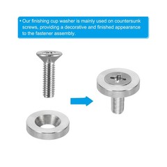 PATIKIL M10 Finish Countersunk Washer, 10pcs 30mm Dia. 6mm Tall… Fast USA SHIP