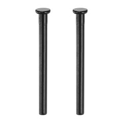 2 pcs door pins, security pins 7.5 cm for interior, matte black