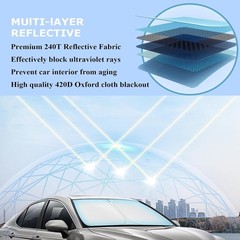 Truck Windshield Sun Shade Compatible with 1996-2025, 2012-2025, 1997-2025, 2013