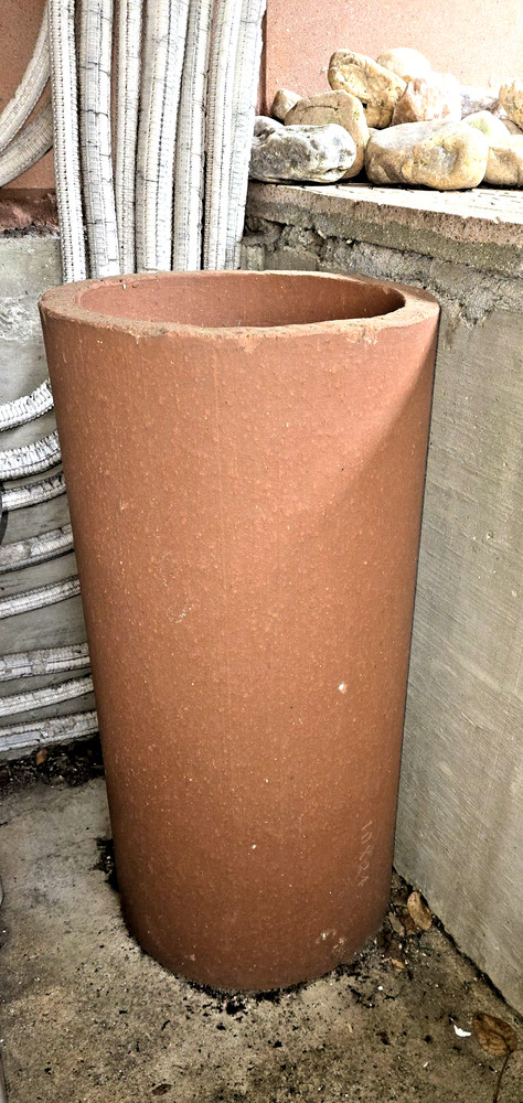 New Clay Chimney Flue round based inner section 24 1/2″ x 12″