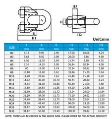 2/3/4/5/6/8/10/12/14/1618/20-32mm Wire Rope Grips Steel Cable Grip Clamp U Bolt