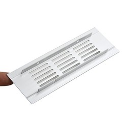 50mm Aluminium Rectangular Cabinet Wardrobe Air Vent Grille Ventilation-Cover
