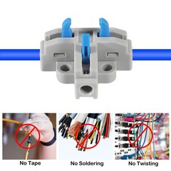 10Pcs T-Shape Lever Nut Connector, Compact Wire Conductor Connector,Quick Spl…